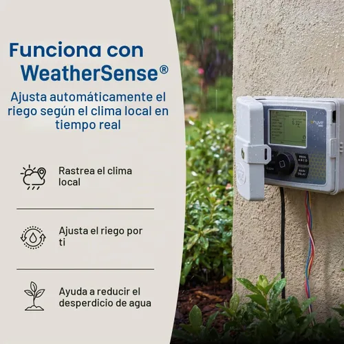 Vista 5 de Orbit 57946 B-hyve Controlador inteligente de rociadores para interiores y exteriores de 6 zonas Aplicación controlada con horarios de riego