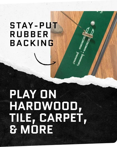 Vista 7 de SKLZ Putting Green: Perfect Your Golf Skills with Realistic Home Practice - Improve Your Putting Stroke, Lower Your Scores, and Enjoy Convenient