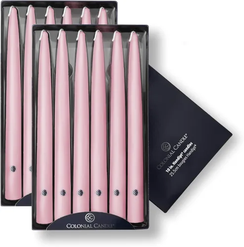 Vista 39 de Colonial Candle Handipt Collection - Vela cónica sin perfume, color blanco, 6 pulgadas, paquete de 12, hasta 4 horas de combustión