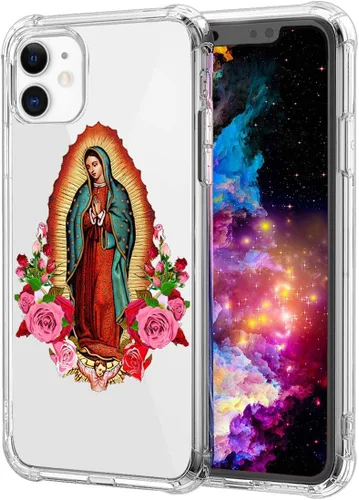Vista 14 de CARLOCA Funda compatible con iPhone 11 Pro, patrón de grano de madera negro y rojo transparente con diseño de plástico transparente para iPhone 11