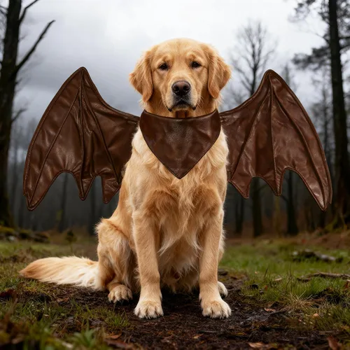 Vista 14 de Divertido disfraz de reno y alce para perro, bonita peluca peluda para Halloween y Navidad