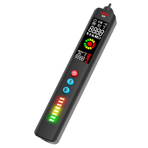 Vista 13 de BSIDE EBTN - Detector de voltaje LCD, pantalla de 3 líneas, sin contacto, probador de voltaje de CA, sensibilidad ajustable, rango dual de Negro