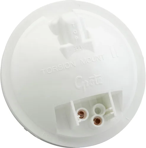 Vista 2 de Grote 61051 Torsion Mount Ii - Luz redonda de cúpula de 4 pulgadas, color blanco