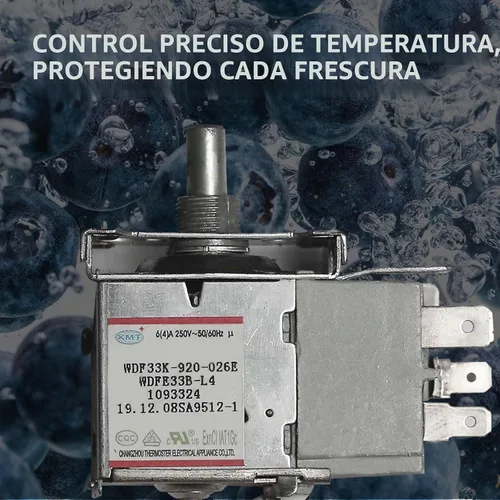Vista 4 de M-ini Termostato de nevera, Termostato universal para refrigerador, 3 pines WDFE33B-L1 Control de temperatura para Haier Ronshen Kelon W-hirlpool