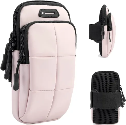 Vista 15 de Prime Comfort Brazalete para teléfono para correr, bandas para iPhone para ejercicio, bandas de brazo para correr para teléfono celular, monedero