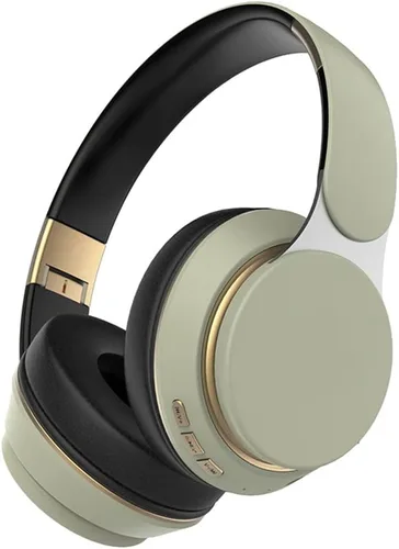 Vista 12 de Auriculares inalámbricos con Bluetooth 5.0, auriculares estéreo plegables sin pérdidas, con micrófono, FM, ranura SD/TF, cancelación activa de Negro