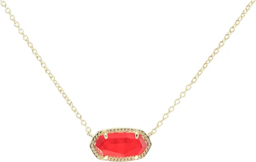Vista 14 de Kendra Scott - Collar Elisa con dije para mujer, joyería de moda, chapado en oro de 14 quilates