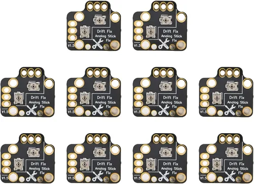 Vista 7 de Controlador analógico Stick Drift Fix Mod para PS5, 10 unids Gamepad Joystick Drift Repair Board Universal 3D Analog Joystick Drift Fix Mod