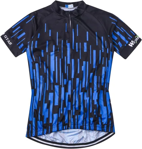Vista 157 de Weimostar Hombre Ciclismo Jersey Manga Corta Bicicleta Ropa Multicolor Diamante