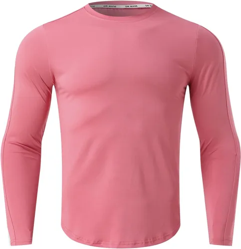 Vista 40 de Camisas de compresión atléticas de manga larga para hombre, capa base, camisa de entrenamiento atlético, camisas de compresión, camisetas deportivas