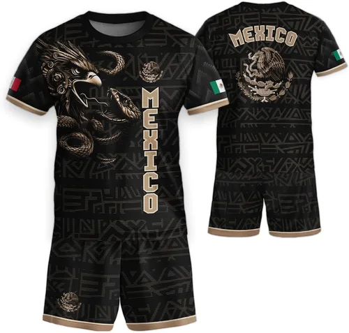 Vista 12 de Camiseta de Fútbol Juvenil de México, Camisetas de Fútbol Mexicanas para Niños, Camisetas de México para Niños, Camiseta de Fútbol Mexicana