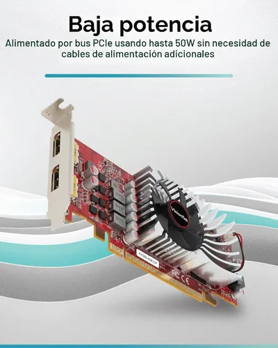 Vista 4 de VisionTek Tarjeta gráfica AMD Radeon RX 550 4GB GDDR5 2x DisplayPort