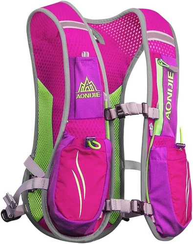 Vista 13 de AONIJIE Hydration Vest Pack Backpack 5L 5.5L Marathoner Running Vest Race Hydration for Women and Men Trail Run Hiking Jogging