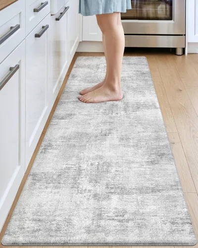 Vista 15 de DEXI Alfombrillas de cocina acolchadas antifatiga 23 x 86 pulgadas, color Azul
