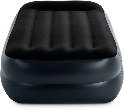 Vista 2 de Intex Dura-Beam Standard Series - Colchón inflable elevado con almohada integrada y bomba eléctrica