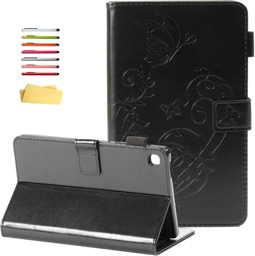 Vista 11 de Galaxy Tab A7 Lite 8.7 pulgadas SM-T225/T220 Trifold Case 2021 Modelo 2021 Ultra Delgada Funda Folio Ligero con Soporte Multi-Ángulo Delgado Cuero