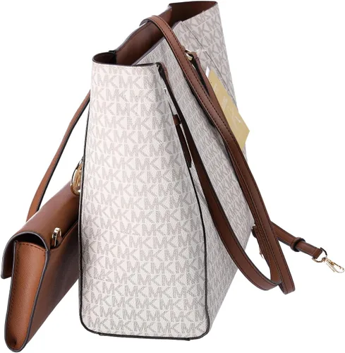 Vista 5 de Michael Kors Charlotte Bolso bandolera grande 3 en 1 de cuero