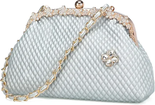 Vista 8 de BGMIX Bolsos de noche de las mujeres Bolsos de fiesta Carteras de boda Totes Satchel Monedero de noche Bolso de embrague grande