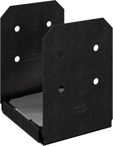 Vista 14 de Simpson Strong-Tie APLH24R Outdoor Accents ZMAX, colgador de vigas de luz negra para 2x4 áspero (paquete de 12)