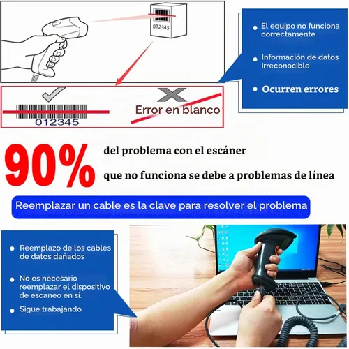 Vista 7 de Cable USB para escáner de código de barras Symbol Zebra Motorola, cable USB a RJ45, CBA-U01-S07ZAR LS2208-SR DS2208 DS8178 LS1203 LS4208 DS4208