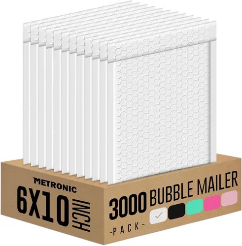 Vista 55 de Metronic Sobres de burbujas de 6 x 10 pulgadas, paquete de 100 sobres Azul
