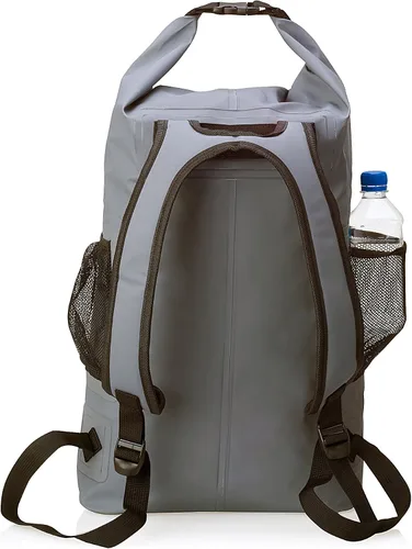Vista 2 de Mochila impermeable Chaos Ready, bolsa seca, resistente, correas acolchadas para el hombro, bolsillos laterales de malla, fácil acceso al bolsillo