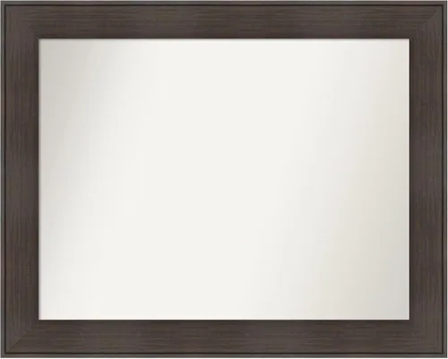 Vista 122 de Amanti Art Espejo personalizado, espejo de baño de veta de madera rústica William, espejo de pared o espejo de tocador de baño sobre el fregadero