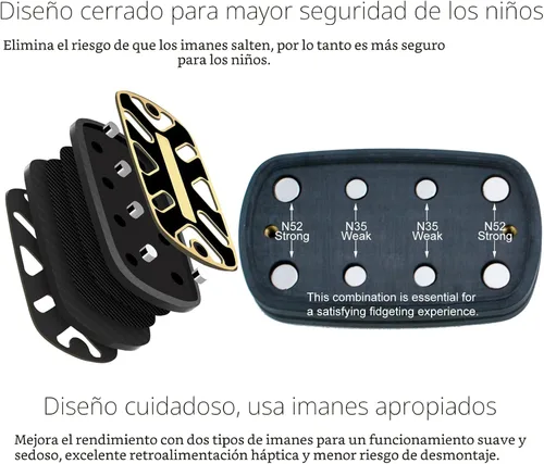 Vista 5 de DjuiinoStar Deslizador antiestrés silencioso (fibra de carbono), operación sedosa y suave, robusto, grande y ligero, fuerte retroalimentación