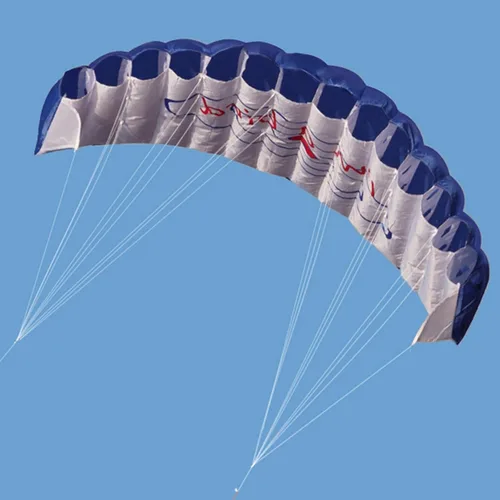 Vista 7 de GZYF - Cometa de tracción de doble línea, entrenamiento de surf, cometa y paracaídas Azul