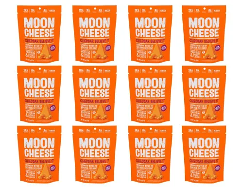 Vista 3 de Moon Cheese, Snack, Cheddar mediano - Paquete de 12