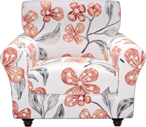 Vista 59 de Fundas elásticas para silla, fundas elásticas para sillón de 2 piezas, fundas de sofá lavables con diseño floral para sillón, protector de muebles