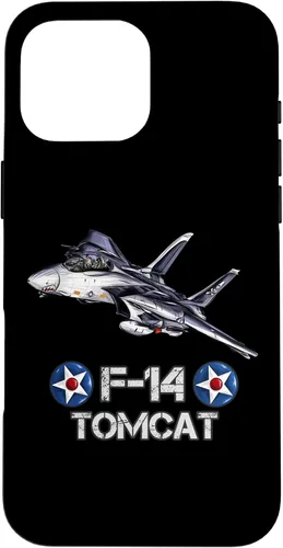Vista 19 de Vintage F-14 Tomcat Fighter Jet Aviación Militar Estuche de Regalo para iPhone 17