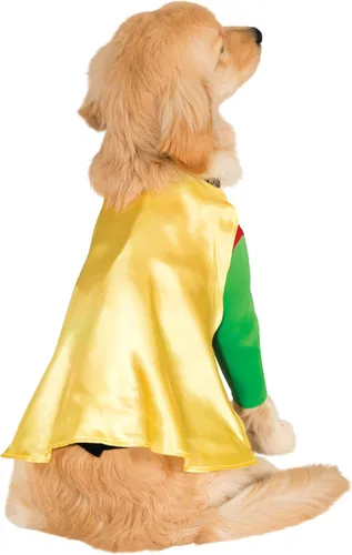 Vista 7 de Disfraz de Robin de Teen Titans de Rubies Costume., S, Verde y Rojo