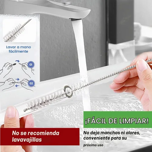 Vista 6 de Popote de Repuesto Compatible con Vasos Stanley de 40 oz, 4 Piezas Popotes Reutilizables con Cepillo de Limpieza, Popote Largo de Vidrio para Azul