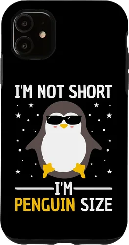 Vista 8 de I'm Not Short I'm Penguin Size Men Women Funny Penguin Lover Case for iPhone 17