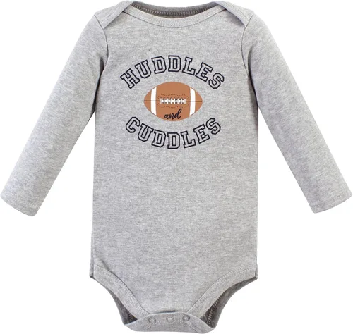 Vista 103 de Hudson Baby baby-boys Cotton Long-sleeve Bodysuits 5-pack