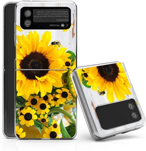 Vista 8 de Bcov - Funda rígida para Samsung Galaxy Z Flip 3 5G, diseño de gato negro, funda protectora sólida a prueba de rayones y resistente a los golpes
