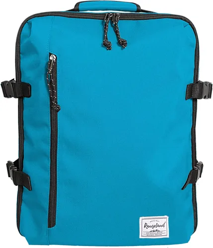 Vista 12 de Mochila de viaje ligera para senderismo, mochila para laptop, 17L de mano para artículos personales, bolsa de fin de semana, unisex, todo negro