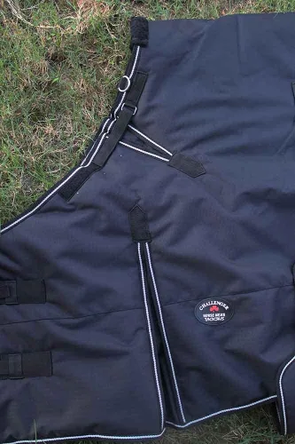 Vista 2 de Challenger 1200D Caballo Participación Impermeable Pesado Invierno Manta Negro 551G