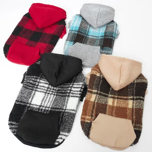 Vista 36 de PUPTECK Sudadera con Capucha para Perro Sudadera para Cachorro Suéter Cálido para Perro Ropa de Invierno Abrigos para Clima Frío para Perros Negro