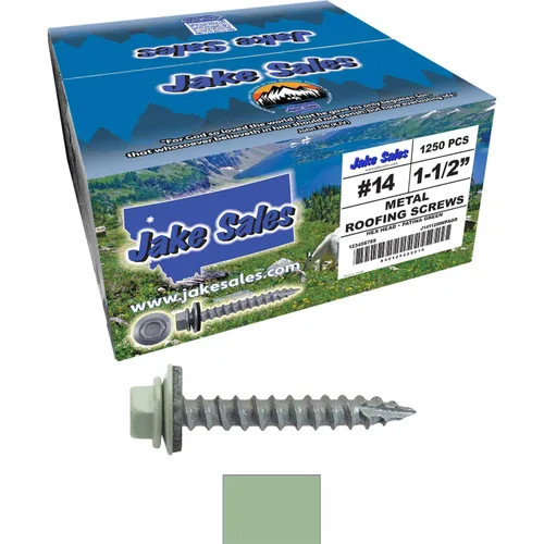 Vista 246 de TORNILLOS PARA TECHOS DE METAL #14: (250) Tornillos x 1" ABC GRIS Tornillo para techo de chapa metálica con cabeza hexagonal y arandela.