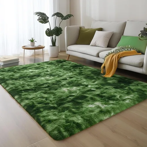 Vista 64 de Alfombras grises pequeñas para dormitorio, 2 x 4 pies, alfombras de pasillo lavables de felpa para pasillo 2- Gris