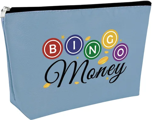 Vista 10 de Sfodiary Bolsa de regalo para amantes de los juegos de bingo - Bolsa de cosméticos para amantes del casino para mujeres Bingo Player, Bolsa de Bolsa