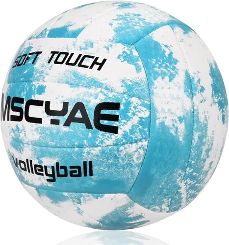 Vista 2 de Balones de voleibol de tamaño oficial 5, suaves al tacto para niños, jóvenes y adultos, voleibol para interiores y exteriores, para principiantes