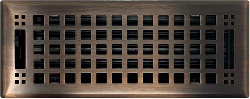 Vista 14 de Madelyn Carter Cubierta de ventilación de estilo artesanal contemporáneo, interior de acero fundido sólido, controla el flujo de aire, 2 x 10 Blanco