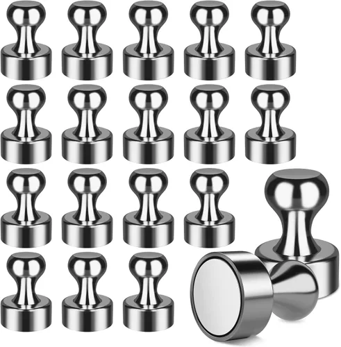 Vista 9 de FINDMAG Paquete de 16 pines magnéticos, imanes fuertes para nevera, imanes de borrado en seco para pizarra blanca, oficina, accesorios de casillero