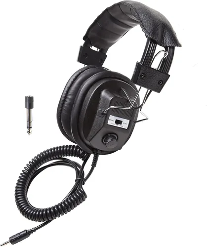 Vista 5 de Bounty Hunter QSIGWP Quick Silver Detector de metales con puntero y auriculares estéreo Califone 3068AV