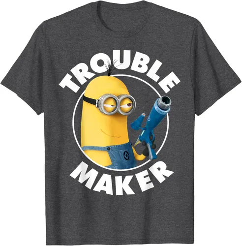 Vista 38 de Despicable Me Minions Kevin Fabricante de Problemas Gráfico Camiseta Negro