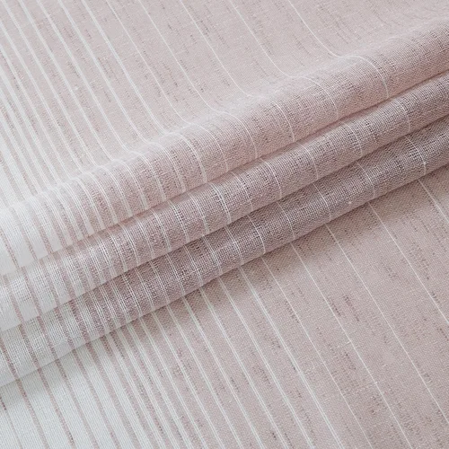 Vista 5 de Dainty Home Linea - Par de paneles de cortinas traslúcidas con textura de lino con textura 3D, estilo bohemio 3D para dormitorio, 2 paneles