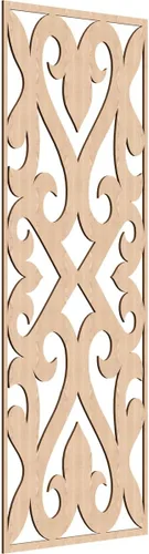Vista 146 de Keene Paneles de pared decorativos de madera con calado, 9 3/8 pulgadas de ancho x 24 3/8 pulgadas de alto x 1/4 de alto, abedul Birch
